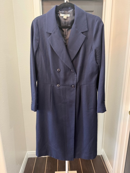 Pendleton Jackets & Blazers - Pendleton Navy Double-Breasted Wool Trench Coat